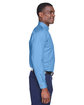 Harriton Men's Easy Blend™ Long-Sleeve Twill Shirt with Stain-Release LT COLLEGE BLUE ModelSide