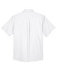 Harriton Men's Easy Blend™ Short-Sleeve Twill Shirt with Stain-Release WHITE FlatBack