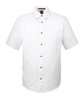Harriton Men's Easy Blend™ Short-Sleeve Twill Shirt with Stain-Release WHITE OFFront
