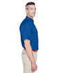Harriton Men's Easy Blend™ Short-Sleeve Twill Shirt with Stain-Release FRENCH BLUE ModelSide