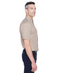 Harriton Men's Easy Blend™ Short-Sleeve Twill Shirt with Stain-Release STONE ModelSide