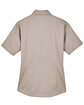 Harriton Ladies' Easy Blend™ Short-Sleeve Twill Shirt with Stain-Release STONE FlatBack