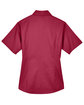 Harriton Ladies' Easy Blend™ Short-Sleeve Twill Shirt with Stain-Release WINE FlatBack