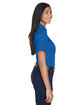 Harriton Ladies' Easy Blend™ Short-Sleeve Twill Shirt with Stain-Release FRENCH BLUE ModelSide
