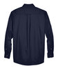 Harriton Men's Tall Easy Blend™ Long-Sleeve Twill Shirt with Stain-Release NAVY FlatBack