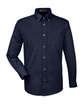 Harriton Men's Tall Easy Blend™ Long-Sleeve Twill Shirt with Stain-Release NAVY OFFront