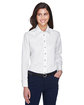 Harriton Ladies' Easy Blend™ Long-Sleeve Twill Shirt with Stain-Release  