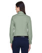 Harriton Ladies' Easy Blend™ Long-Sleeve Twill Shirt with Stain-Release DILL ModelBack