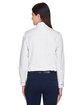 Harriton Ladies' Easy Blend™ Long-Sleeve Twill Shirt with Stain-Release WHITE ModelBack