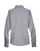 Harriton Ladies' Easy Blend™ Long-Sleeve Twill Shirt with Stain-Release DARK GREY FlatBack
