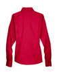 Harriton Ladies' Easy Blend™ Long-Sleeve Twill Shirt with Stain-Release RED FlatBack