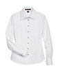 Harriton Ladies' Easy Blend™ Long-Sleeve Twill Shirt with Stain-Release WHITE FlatFront