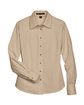 Harriton Ladies' Easy Blend™ Long-Sleeve Twill Shirt with Stain-Release STONE FlatFront