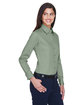 Harriton Ladies' Easy Blend™ Long-Sleeve Twill Shirt with Stain-Release DILL ModelQrt