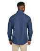Harriton Men's Denim Shirt-Jacket DARK DENIM ModelBack