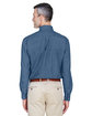 Harriton Men's 6.5 oz. Long-Sleeve Denim Shirt LIGHT DENIM ModelBack