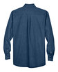 Harriton Men's 6.5 oz. Long-Sleeve Denim Shirt DARK DENIM FlatBack