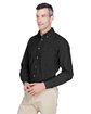 Harriton Men's 6.5 oz. Long-Sleeve Denim Shirt WASHED BLACK ModelQrt