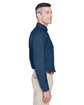 Harriton Men's 6.5 oz. Long-Sleeve Denim Shirt DARK DENIM ModelSide