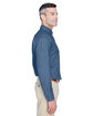 Harriton Men's 6.5 oz. Long-Sleeve Denim Shirt LIGHT DENIM ModelSide