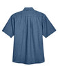 Harriton Men's Short-Sleeve Denim Shirt  FlatBack