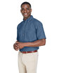 Harriton Men's Short-Sleeve Denim Shirt  ModelQrt