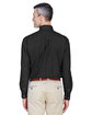 Harriton Men's Tall 6.5 oz. Long-Sleeve Denim Shirt WASHED BLACK ModelBack