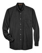 Harriton Men's Tall 6.5 oz. Long-Sleeve Denim Shirt WASHED BLACK FlatFront