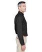 Harriton Men's Tall 6.5 oz. Long-Sleeve Denim Shirt WASHED BLACK ModelSide