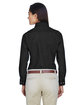 Harriton Ladies' 6.5 oz. Long-Sleeve Denim Shirt WASHED BLACK ModelBack