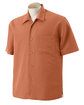 Harriton Men's Barbados Textured Camp Shirt NECTARINE OFFront