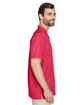 Harriton Men's Barbados Textured Camp Shirt PARROT RED ModelSide