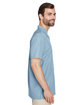 Harriton Men's Barbados Textured Camp Shirt CLOUD BLUE ModelSide