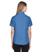 Harriton Ladies' Barbados Textured CampShirt POOL BLUE ModelBack