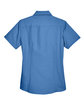 Harriton Ladies' Barbados Textured CampShirt POOL BLUE FlatBack