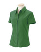 Harriton Ladies' Barbados Textured CampShirt PALM GREEN OFFront