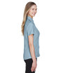 Harriton Ladies' Barbados Textured CampShirt CLOUD BLUE ModelSide