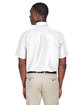 Harriton Men's Key West Short-Sleeve Performance Staff Shirt WHITE ModelBack