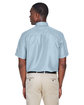 Harriton Men's Key West Short-Sleeve Performance Staff Shirt CLOUD BLUE ModelBack
