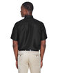 Harriton Men's Key West Short-Sleeve Performance Staff Shirt BLACK ModelBack