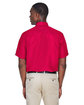 Harriton Men's Key West Short-Sleeve Performance Staff Shirt RED ModelBack