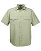 Harriton Men's Key West Short-Sleeve Performance Staff Shirt GREEN MIST OFFront
