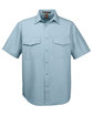 Harriton Men's Key West Short-Sleeve Performance Staff Shirt CLOUD BLUE OFFront