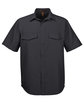 Harriton Men's Key West Short-Sleeve Performance Staff Shirt BLACK OFFront