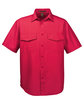Harriton Men's Key West Short-Sleeve Performance Staff Shirt RED OFFront