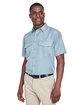 Harriton Men's Key West Short-Sleeve Performance Staff Shirt CLOUD BLUE ModelQrt