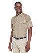 Harriton Men's Key West Short-Sleeve Performance Staff Shirt KHAKI ModelQrt