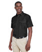 Harriton Men's Key West Short-Sleeve Performance Staff Shirt BLACK ModelQrt
