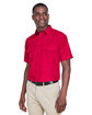 Harriton Men's Key West Short-Sleeve Performance Staff Shirt RED ModelQrt