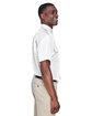 Harriton Men's Key West Short-Sleeve Performance Staff Shirt WHITE ModelSide